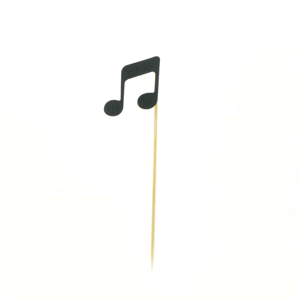 6pcs musical note cupcake toppers birthday cake topper music party decorat.l8