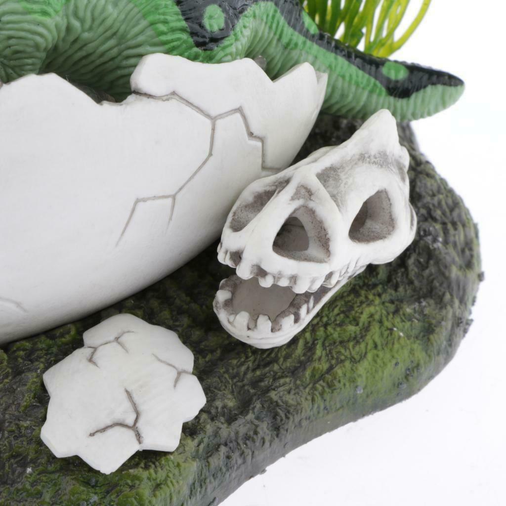 Cute Dinosaur Shell Decor Ornament Reptile Hiding Cave For Fish Tank Reptile