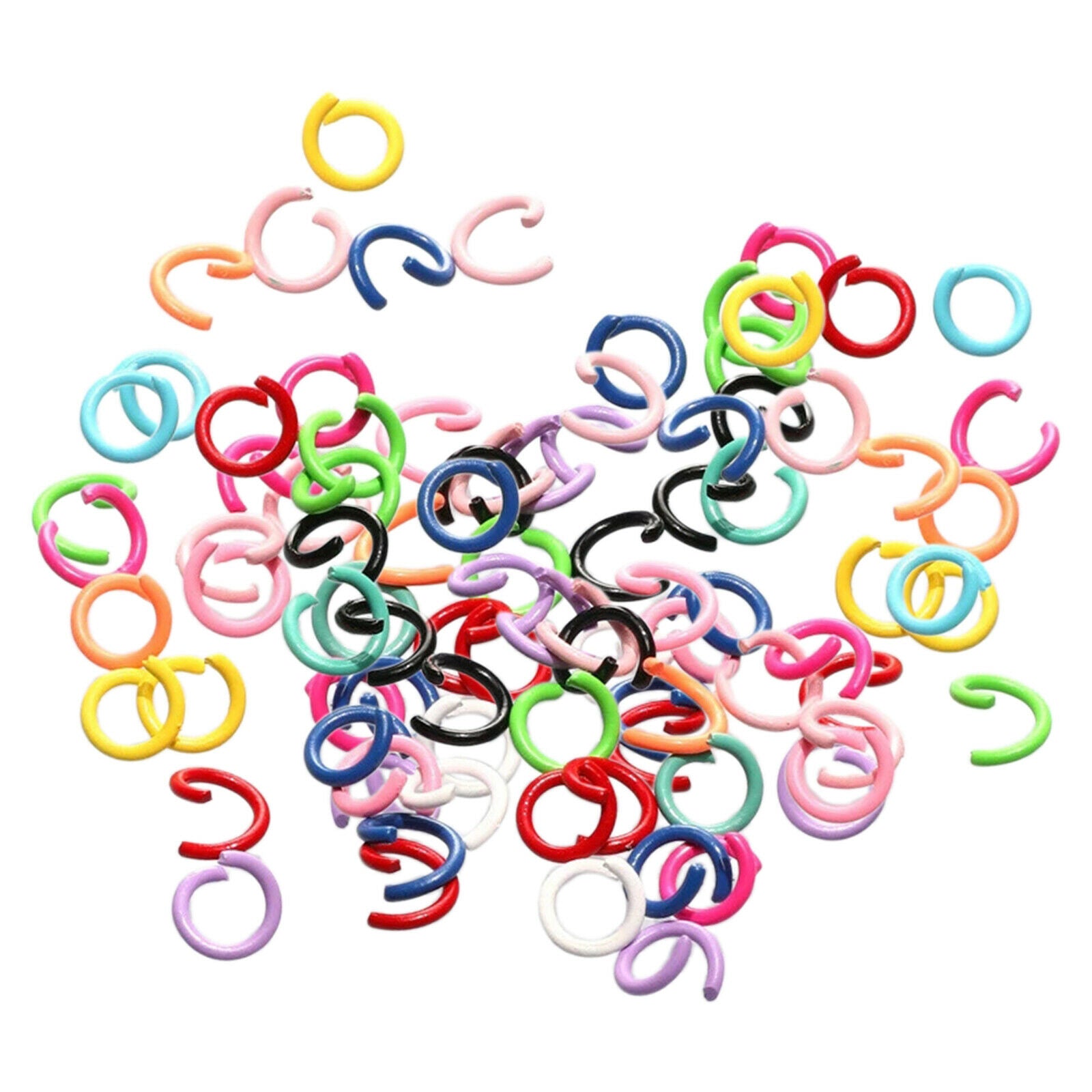 300Pcs Open Jump  Split Connectors DIY Earrings Necklace Jewelry Making