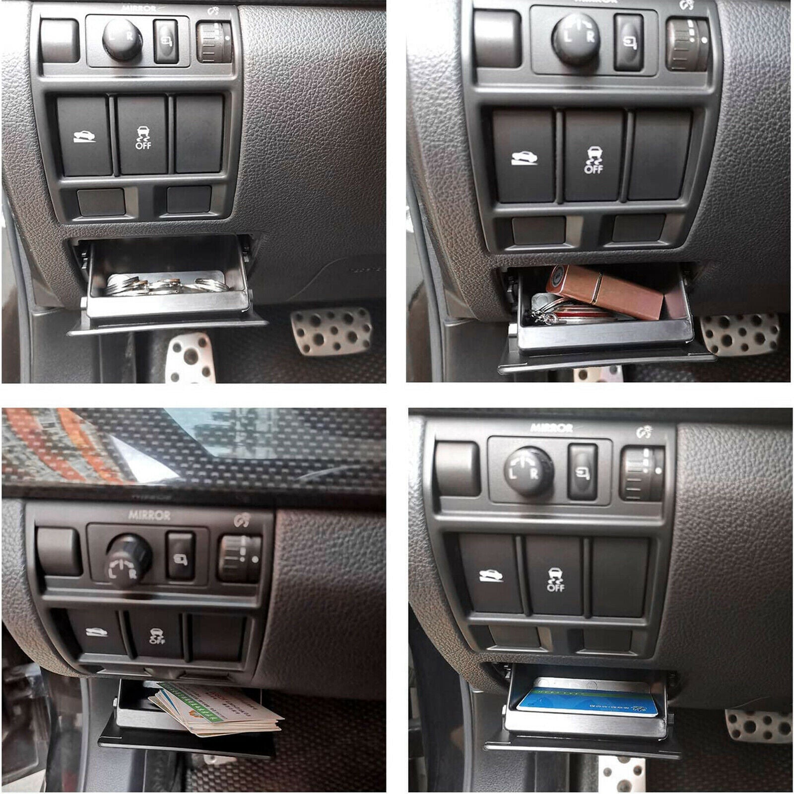 Coin Box Pocket Fuse Cover Lid For Subaru WRX STi XV Crosstrek Forester