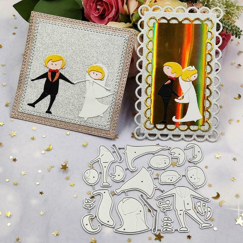 Wedding Series Metal Cutting Dies Stencil DIY Scrapbooking Album Paper Card Mold