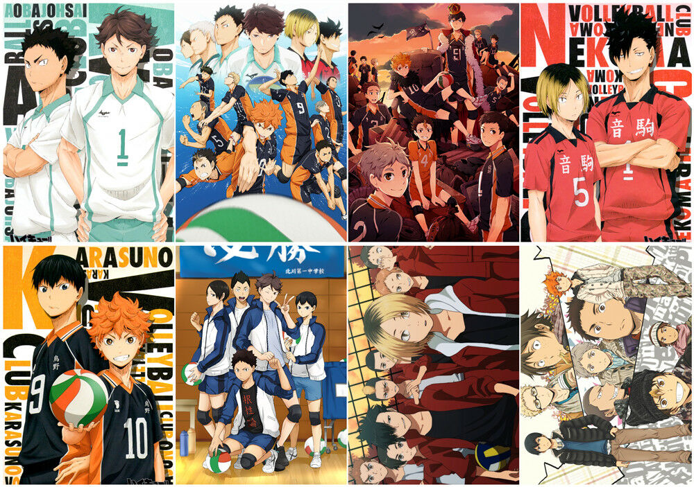 Haikyuu Polypropylene A3 8 pieces Posters wall poster PPP003