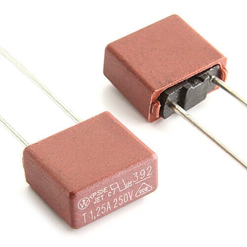 [20pcs] 39211250000 Fuse Slow Blow Acting 1.25A 250V RADIAL
