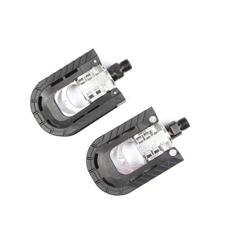 Pair of Aluminum Alloy Bicycle Pedals Foldable for Mountain Road Bike Cycling