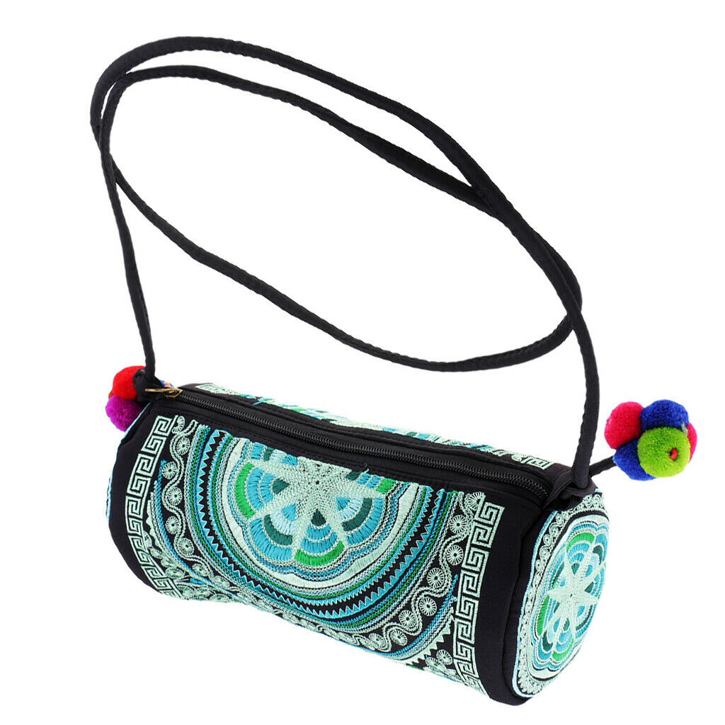 Chinese Style Bag Embroidery Flowers Ethnic Canvas Handmade Shoulder Bag #3
