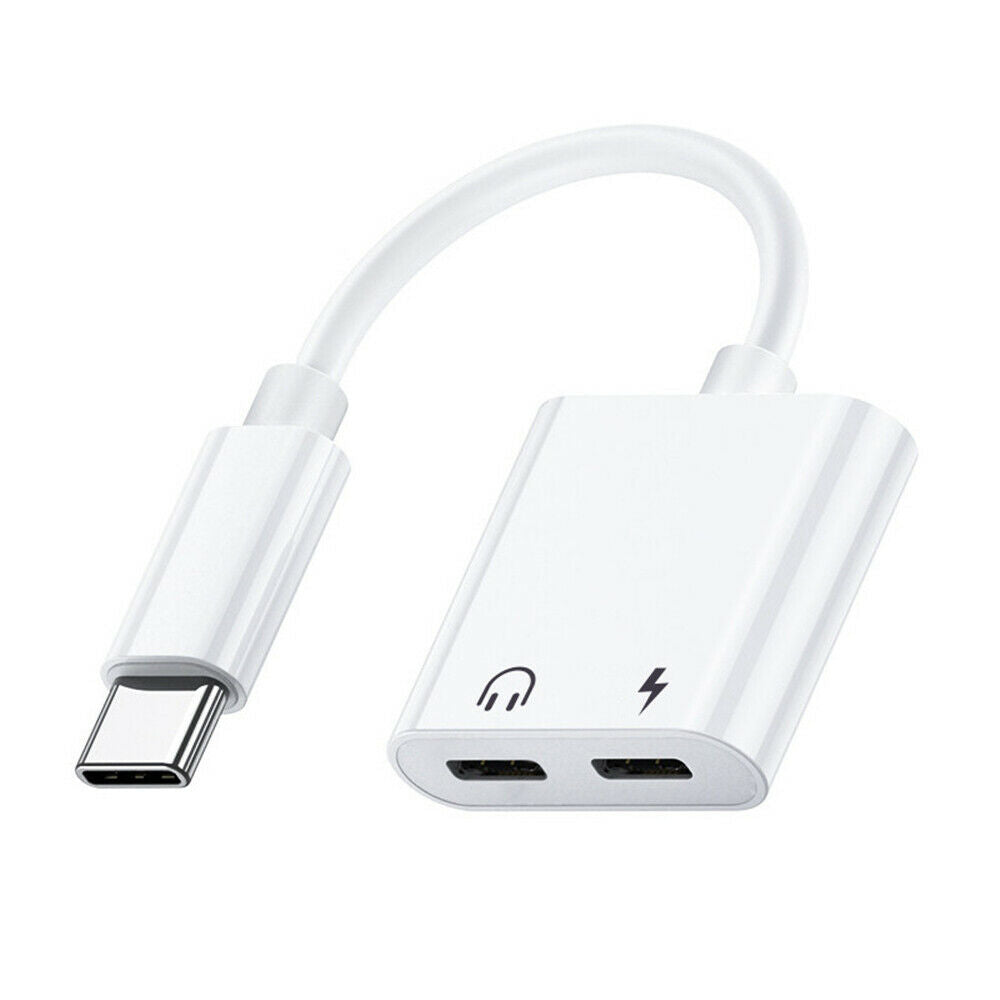USB C Splitter Audio and Fast Charging,2 in1 USB TypeC Headphone,Charger Adapter