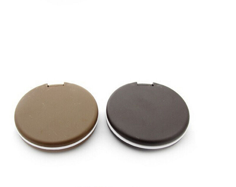 Reliable Mini Pocket Chocolate Cookie Compact Mirror + Comb Make Up Mirror.l8