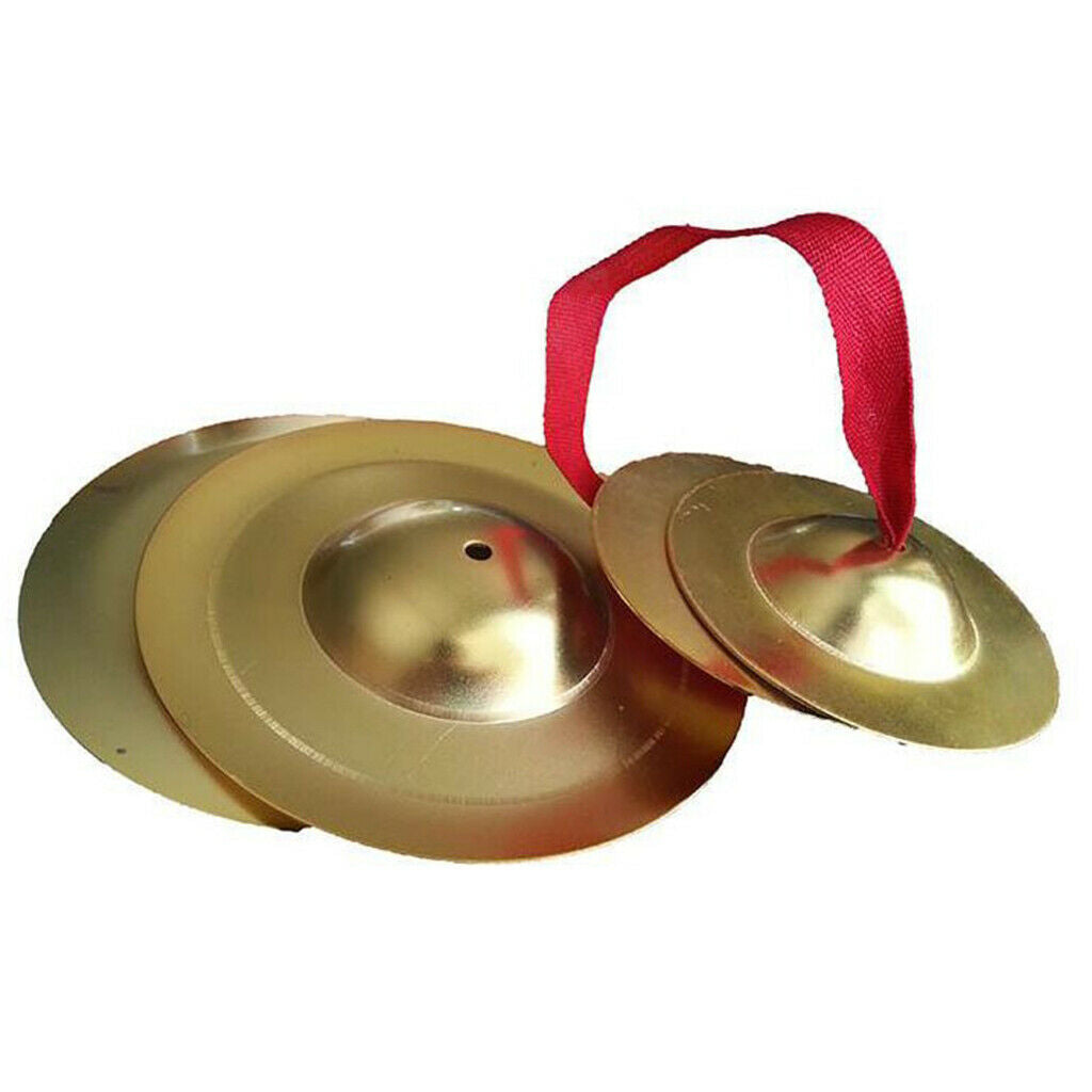 9cm Copper Finger Cymbal Hand Percussion Instruments Gift Toys for Child