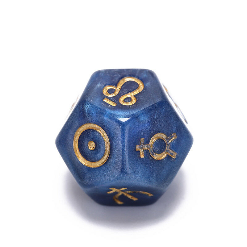 3pcs dice astrological creative dice set multi-faceted acrylic dice for fun *IA
