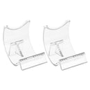 2x Transparent Lighter Display Show Stand Retailer Collective Tools Rack