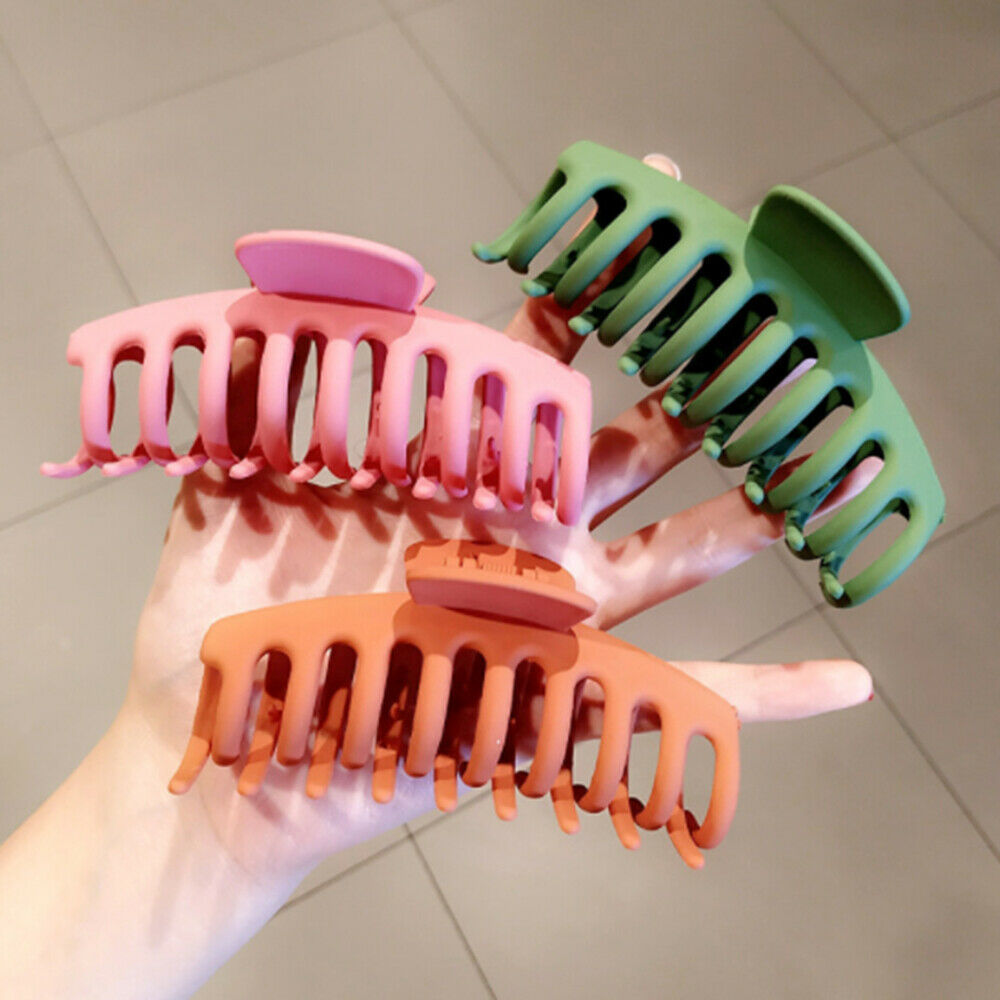 4Pcs Hair Claw Clips Matte Nonslip Large Stronging Hold for Thick Hair Claw Clip