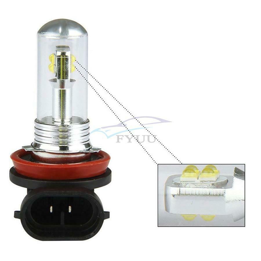 2 Pieces 6000K 80W 360°Beam LED Plug&Play Vehicle Fog Driving Light Signal Light