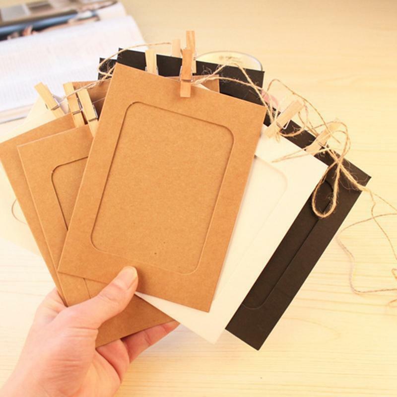 10pcs Paper Baby 1st Year Photo Frame Wall Hanging Picture Album Baby Shower