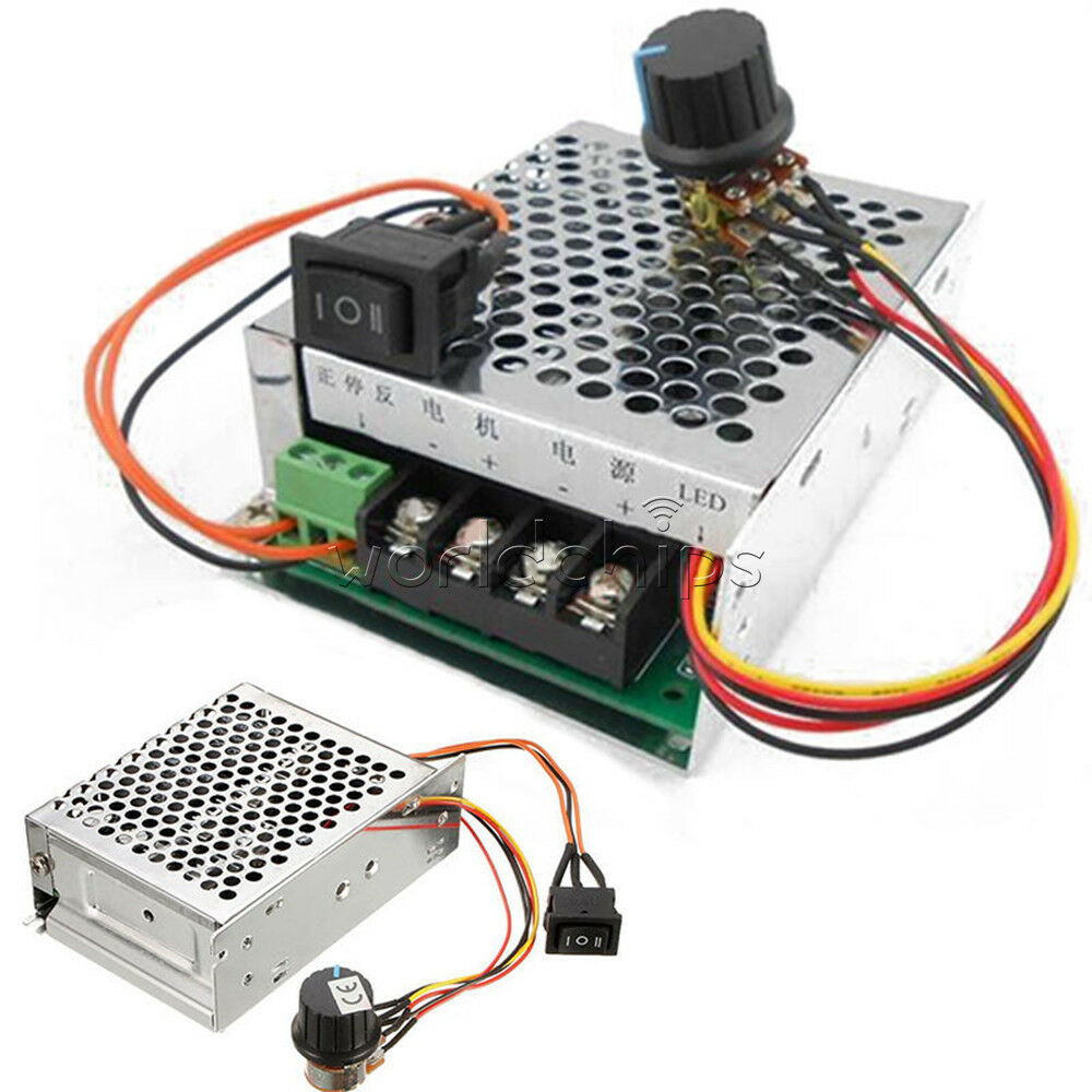 DC 10-50V PWM Motor Speed Control Controller CW CCW Reversible Pulse Driver 40A
