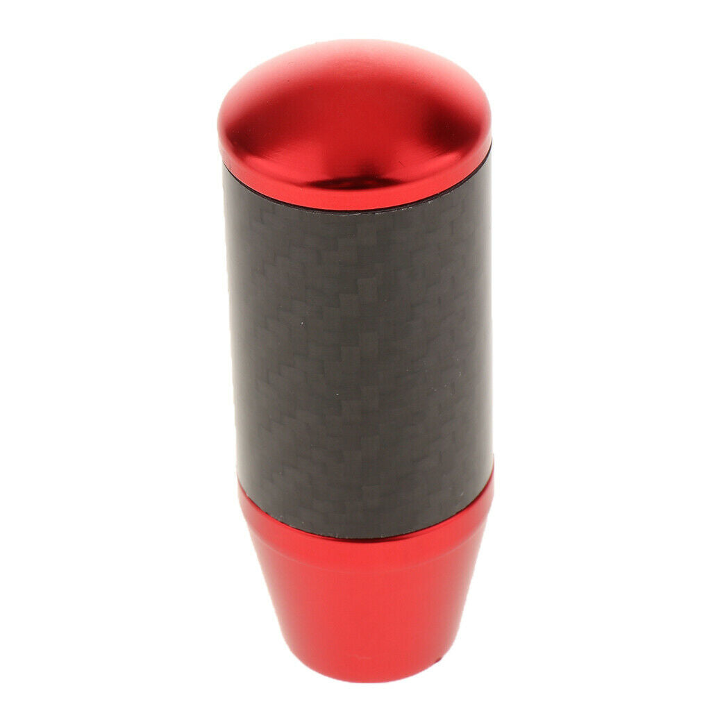 Universal Carbon Fiber Car Auto Manual Gear Stick Lever Shift Knob Red