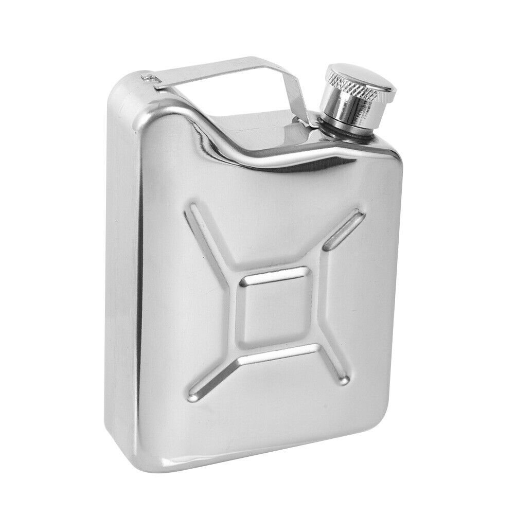 Portable Outdoor Camping Hiking 5oz Flagon Stainless Steel Barrel Hip Flask @