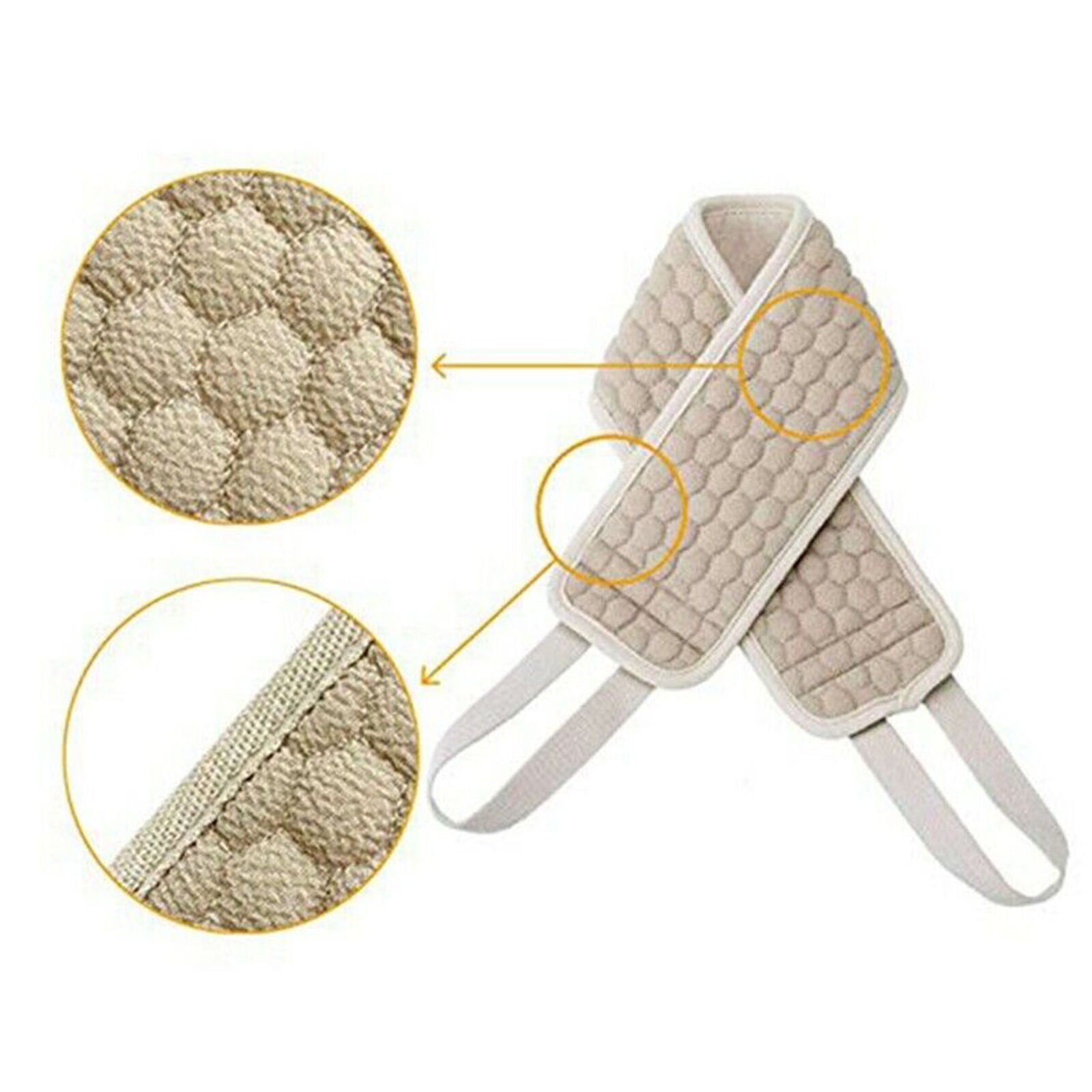 1 *Double Sided Back Strap Long Scrubber Bath Shower Spa Body Exfoliating Best