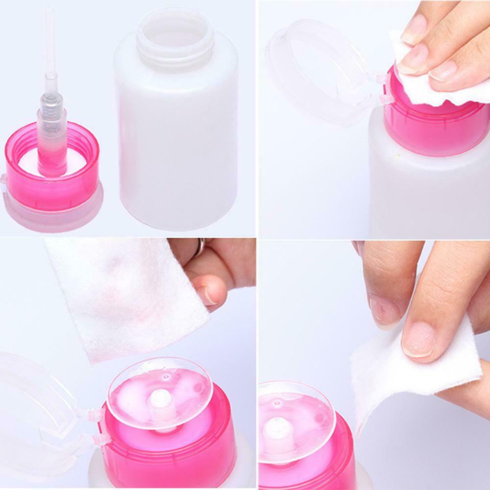 150ML Pump Dispenser Bottle Nail Art UV GEL Polish Remover Acrylic @
