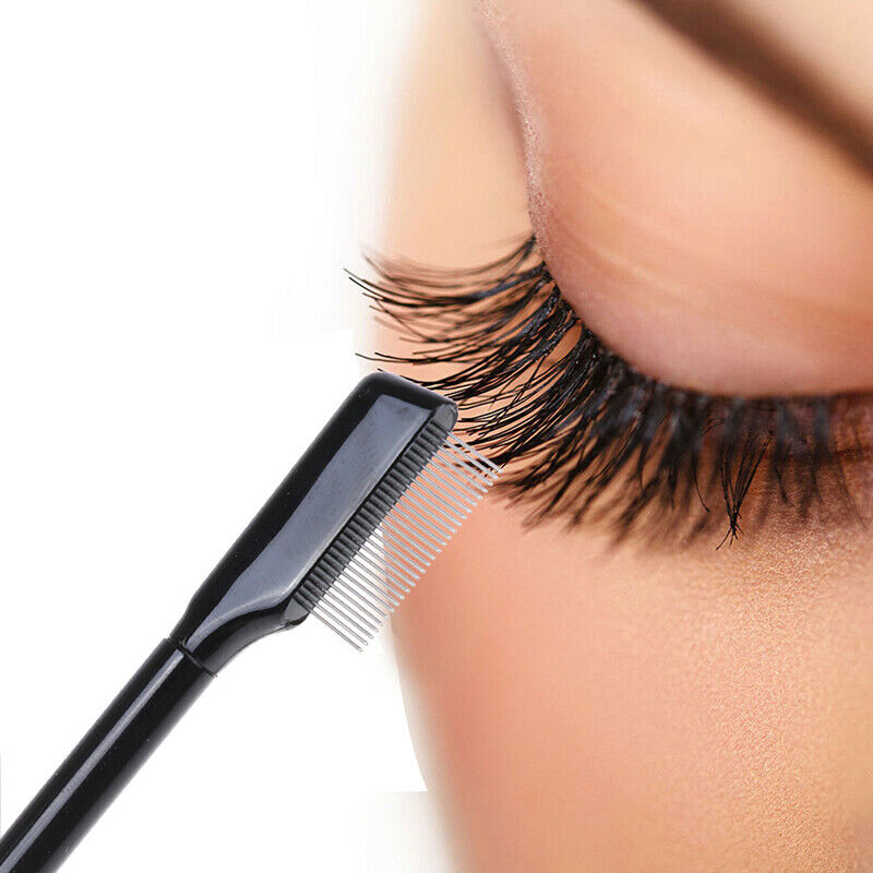 1Pcs Steel Eyebrow Eyelash Comb Extension Brush Metal Comb Makeup Brushes T SJ
