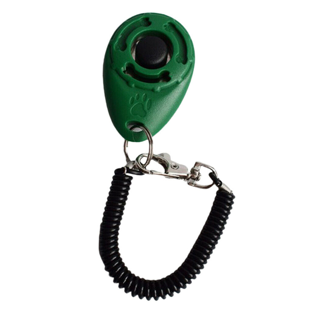Dog Training Whistle Pet Training Clicker Adjustable Product Supplies Green