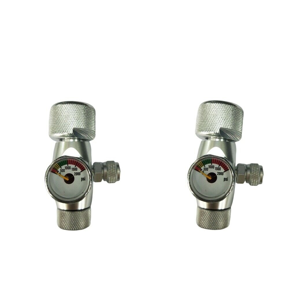 2pc CO2 Regulator Easy Use Decompression Gauge Bubble Counter for Fish Tank