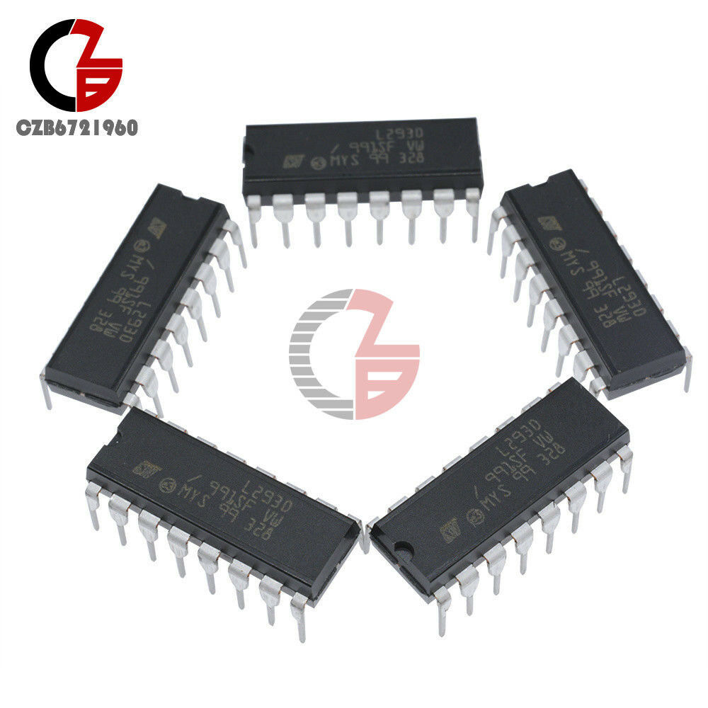 5Pcs L293D L293 Push-Pull Four-Channel Motor Driver IC