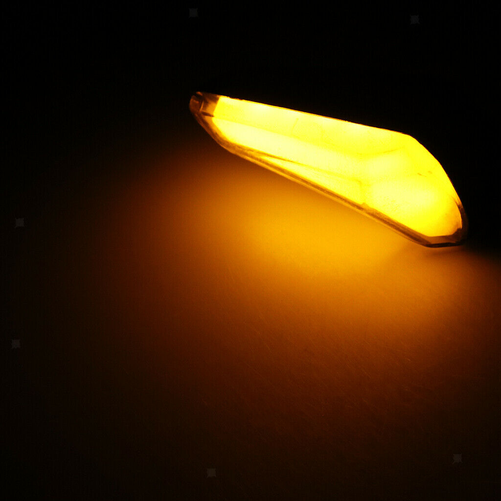 12V LED Universal Motorcycle Turning Signal Lamp Flash Light Yellow+White