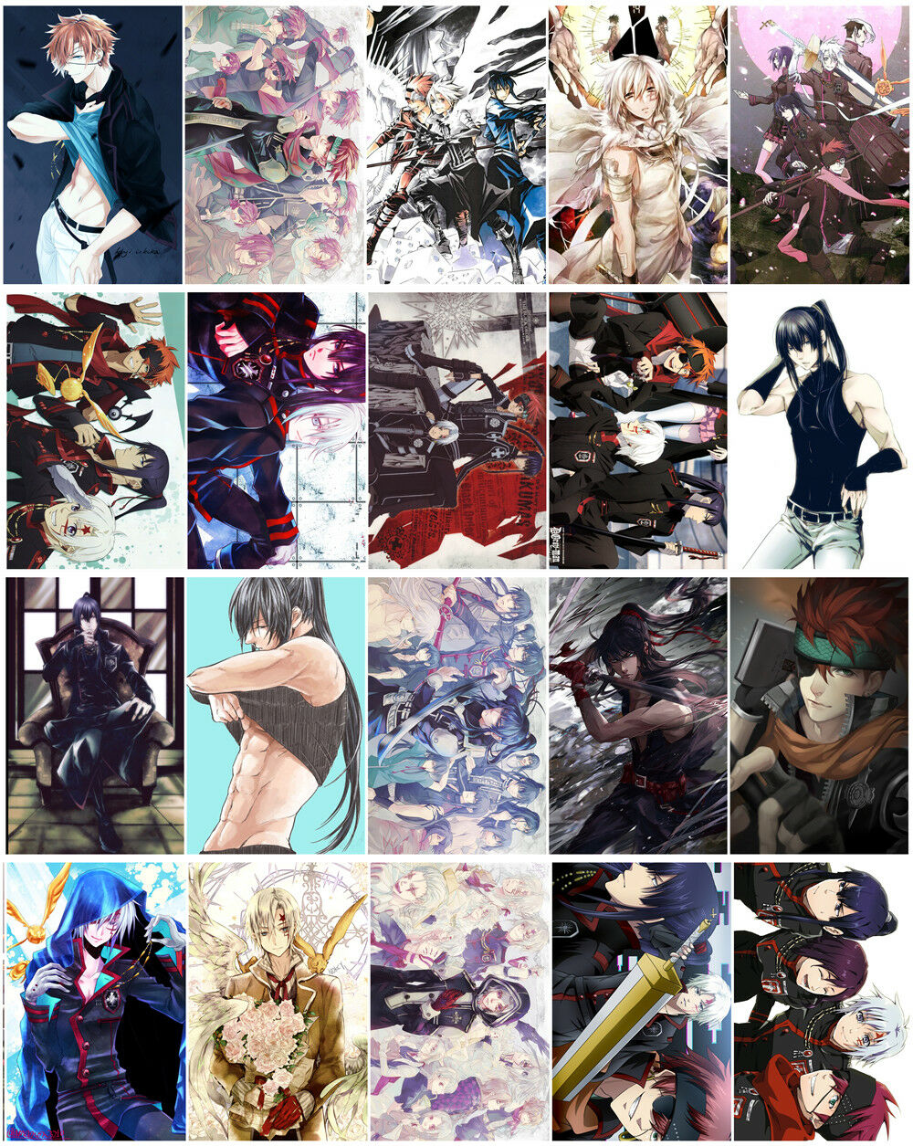 20pcs/set D.Gray-Man Anime manga Card Paster IC Card Stickers A016