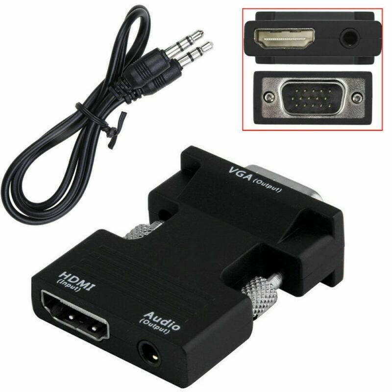 New HDMI TO VGA HDMI Female to VGA Male Converter adapter w/Audio Support 1080P~
