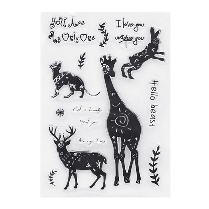 Animals Silicone Clear Seal Stamp DIY Scrapbooking Embossing Photo Album Decor