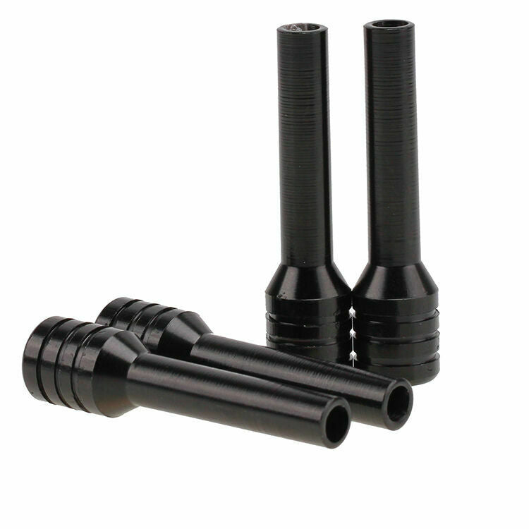 4X Aluminum Car SUV Auto Trucks Lock Locking Knob Pull Pins Cover Black