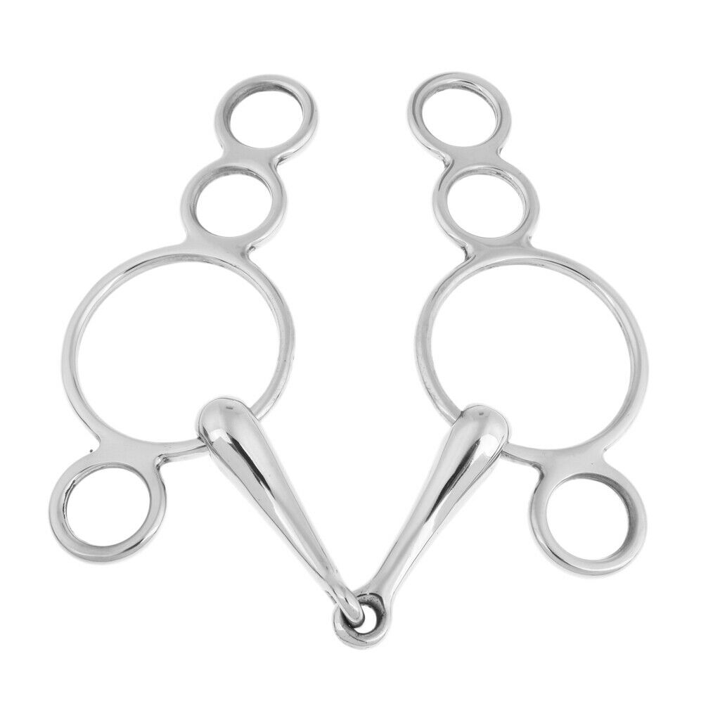 135mm English Medium Port Gag Bit Horse Tack