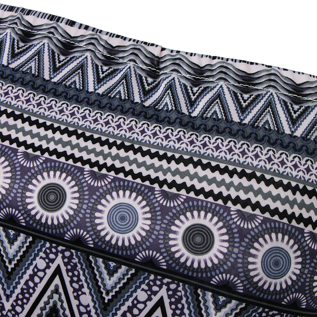 Boho Lady Strapless Ethnic Print Tube Top Backless Wrap Tank Vest Black gray