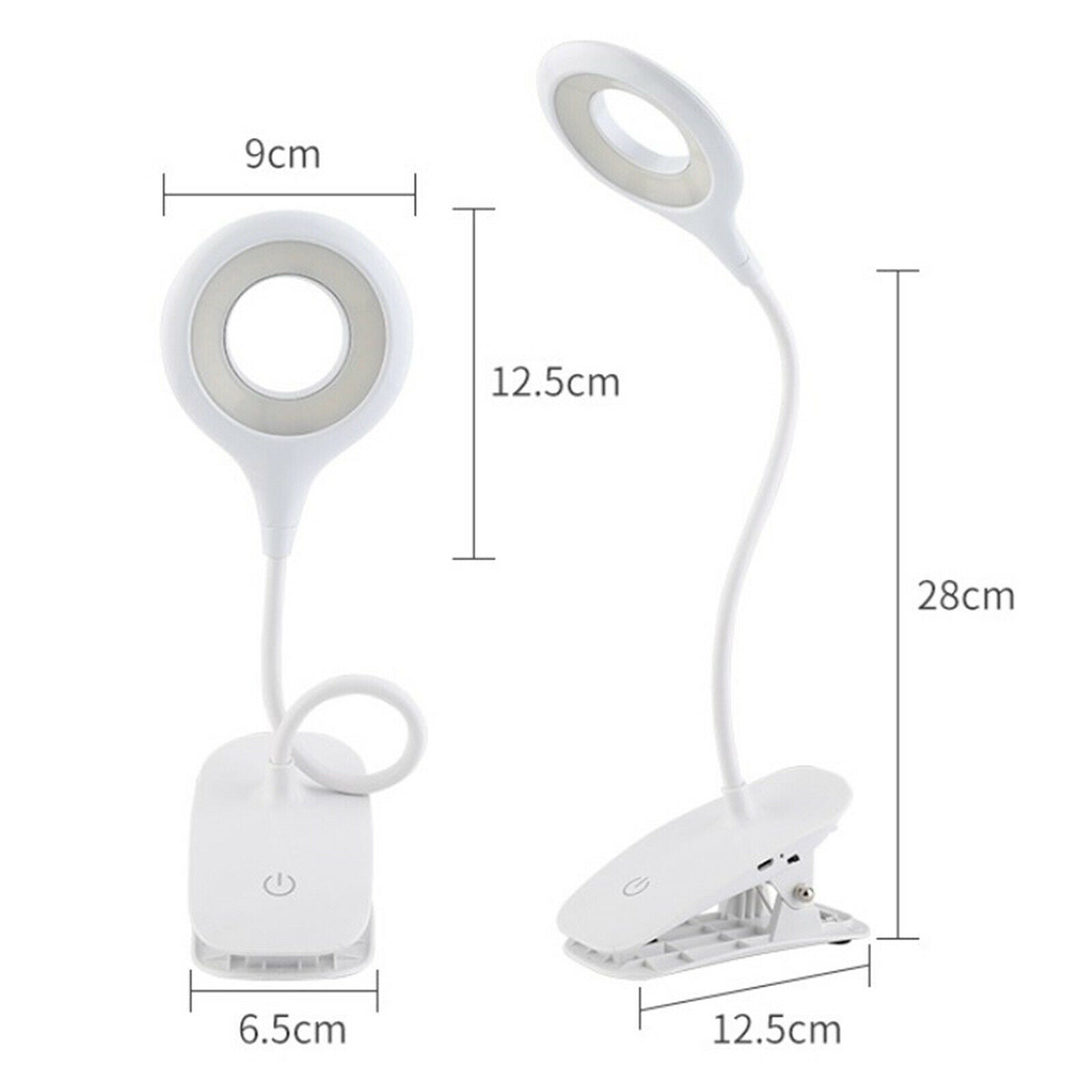 Reading Light Adjustable LED Touch Desk Table Bed Headboard Lamp 20LED