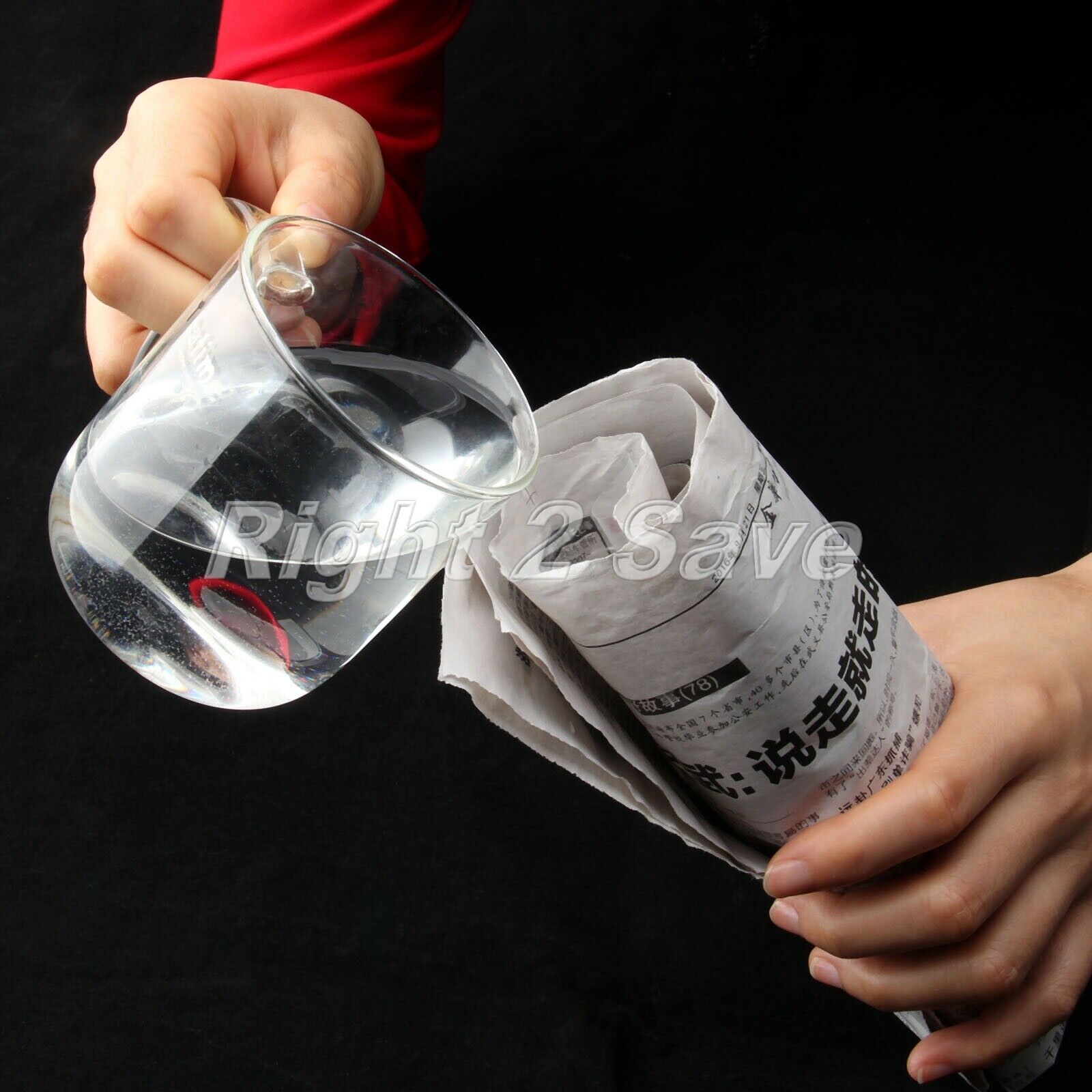 1Pc Paper Magic Show Newspaper Water Props Trick Hidden Water Close Shot Stage