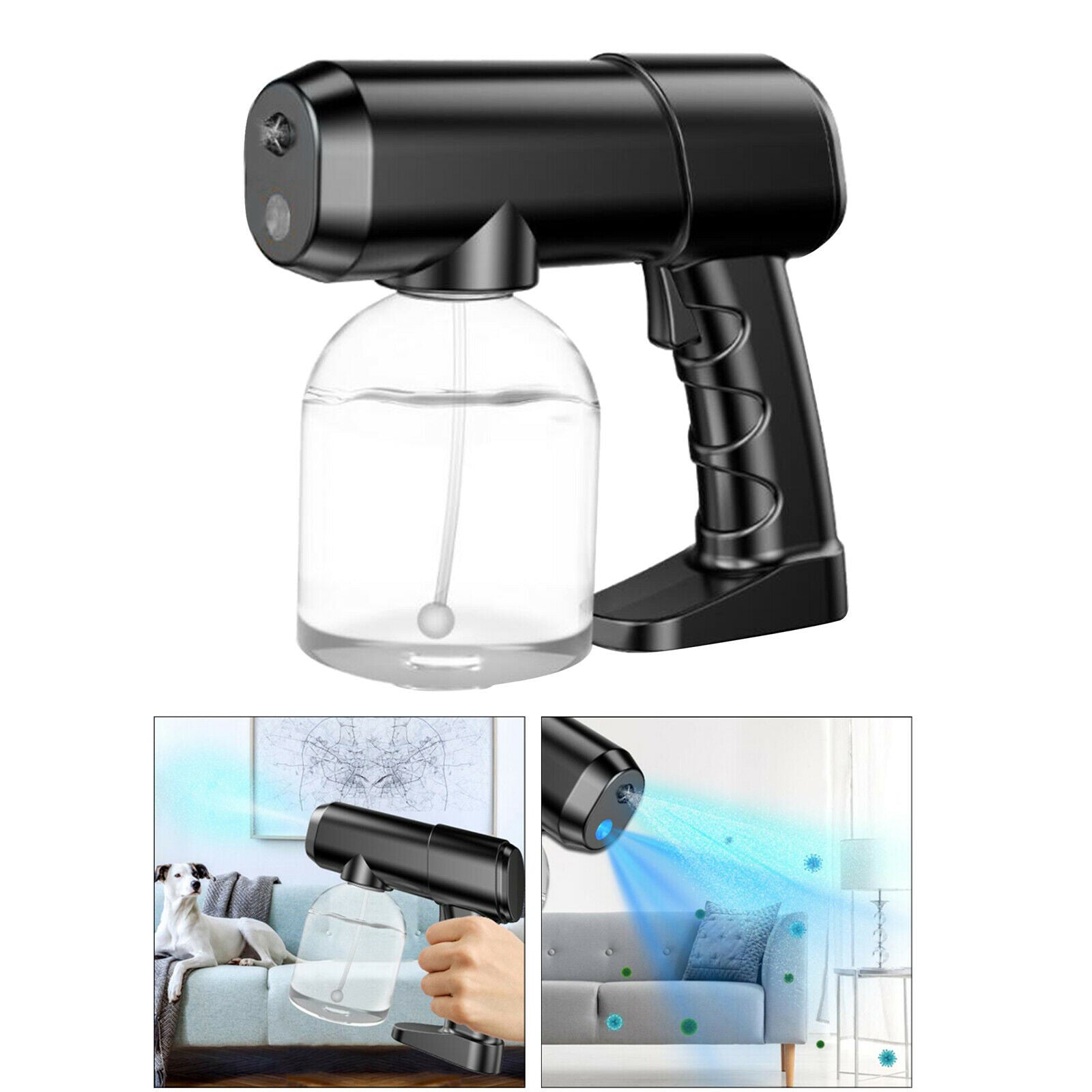 500ml Nano Blue Light Sprayer Steam Gun Wireless Rechargeable for Office