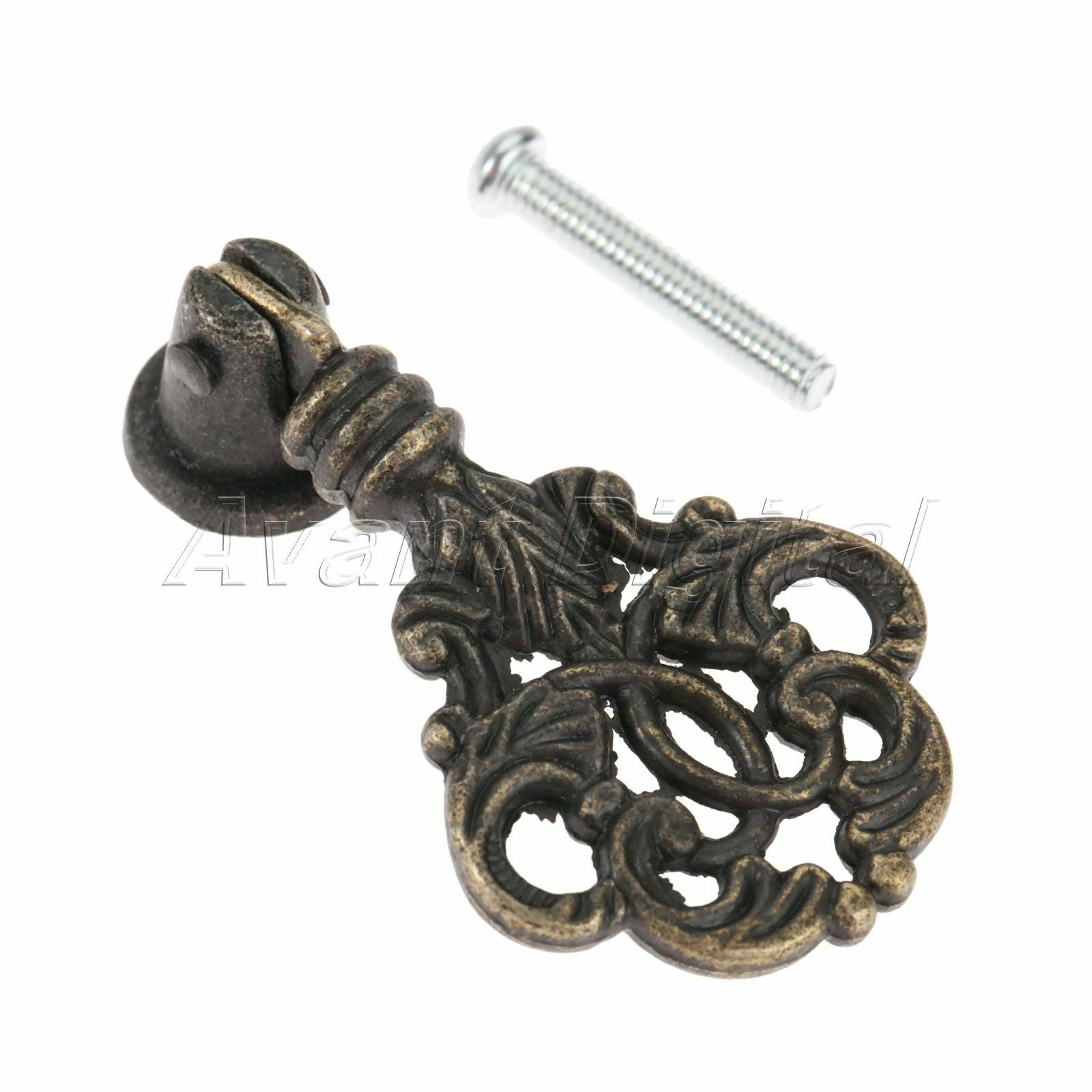 Zinc Alloy Cupboard Wardrobe Door Handle Kitchen Cabinet Drawer Drop Pull Knob