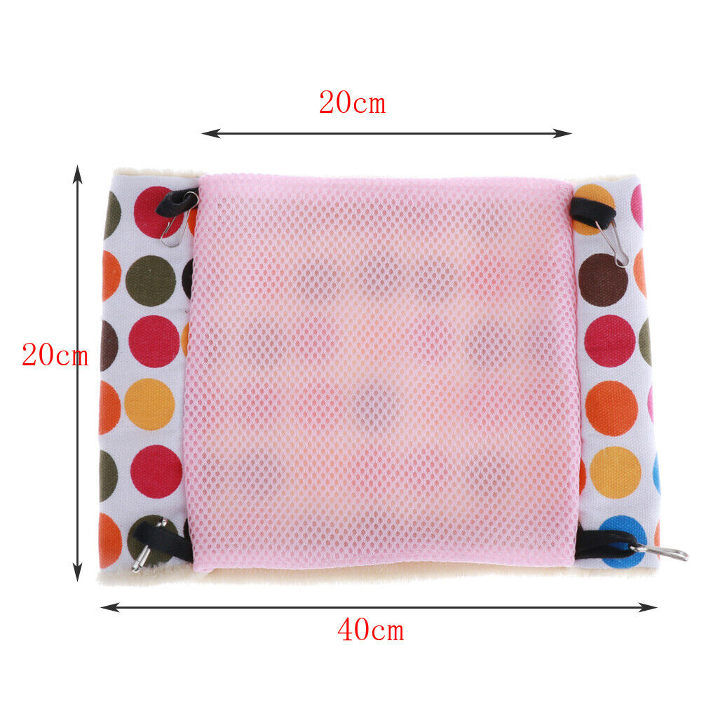 Small Animals Hammock Sleeping Bed Nest for Small Pet Squirrel Mice  Pink