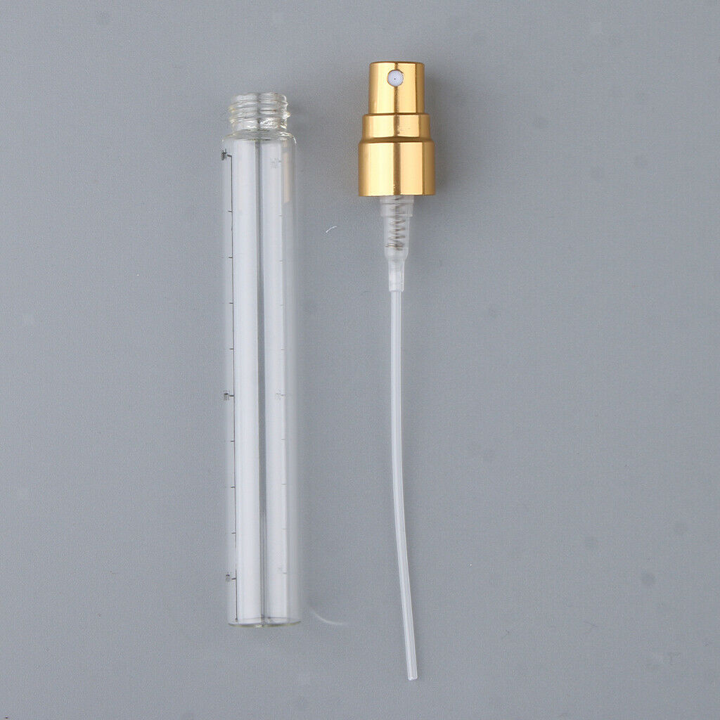 15x 10mL Glass Refillable Perfume Empty Travel Spray Bottle Useful NEW