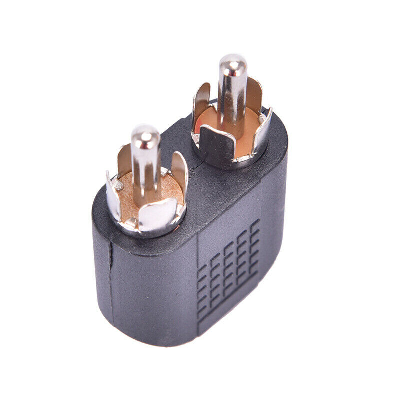 3.5mm  Female Jack To 2 Dual RCA Male Y Splitter Audio Adapter Convert.l8