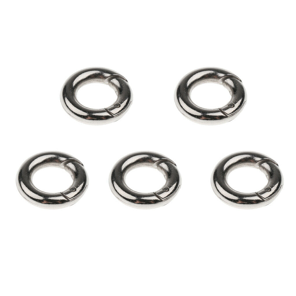 10pieces Round Snap Open Hook Buckle  Key Chain Carabiner Accessories