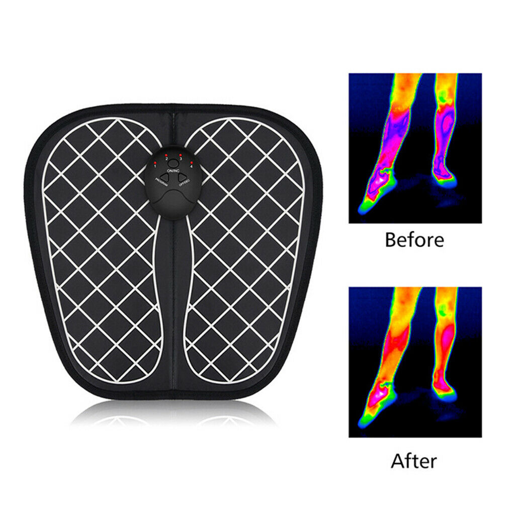 2pcs Electric Foot Massager Mat Vibration Acupoints Massager Relieve Fatigue