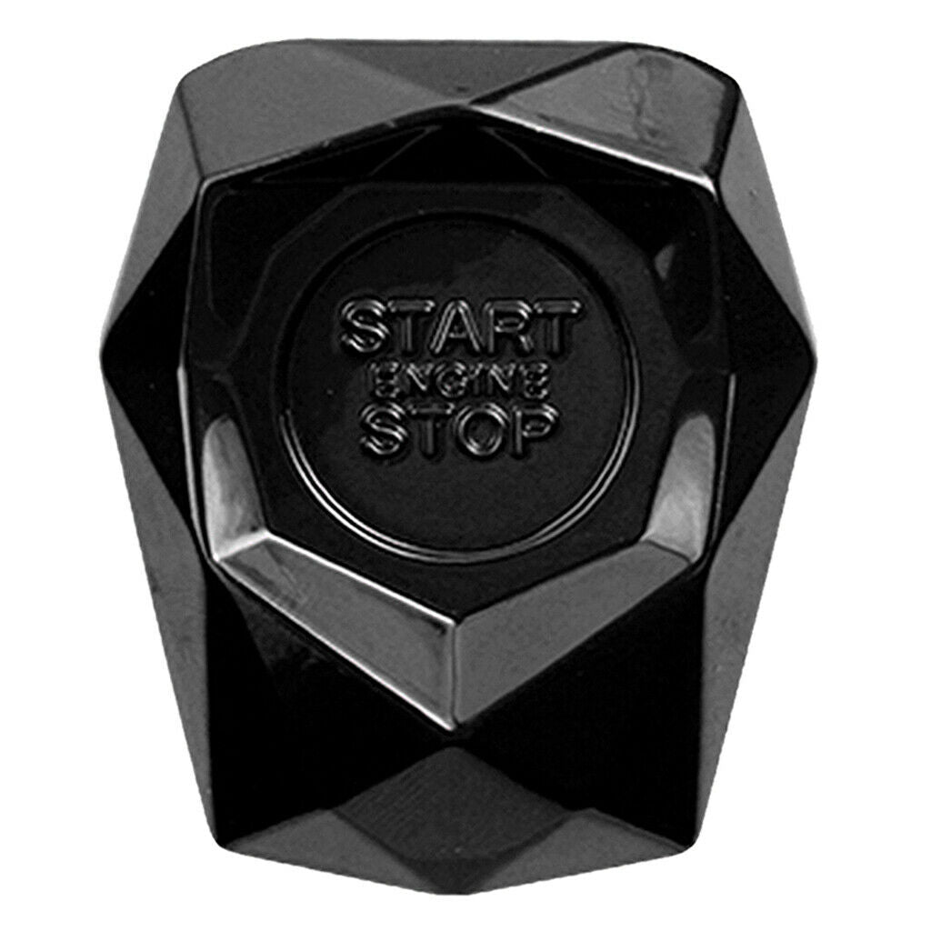 Black Car Start Button Protection Cover Car Engine Start Stop Push Button
