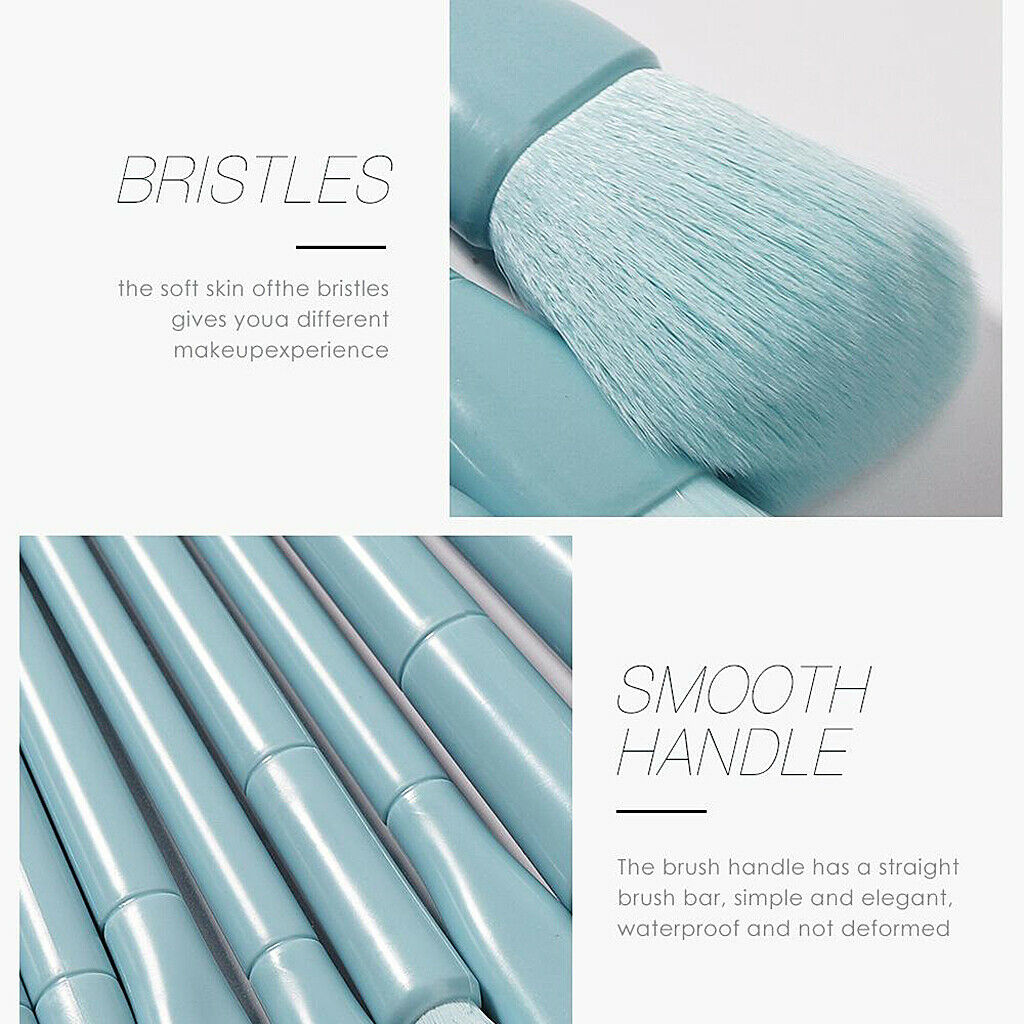 Cosmetic Makeup Brushes Synthetic Blending 10 Pcs Brush Set with Travel Bag