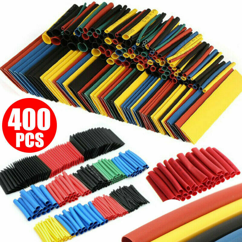 400pcs 2:1 Heat Shrink Tubing Insulation Shrinkable Tube Wire Cable Sleeve Kits