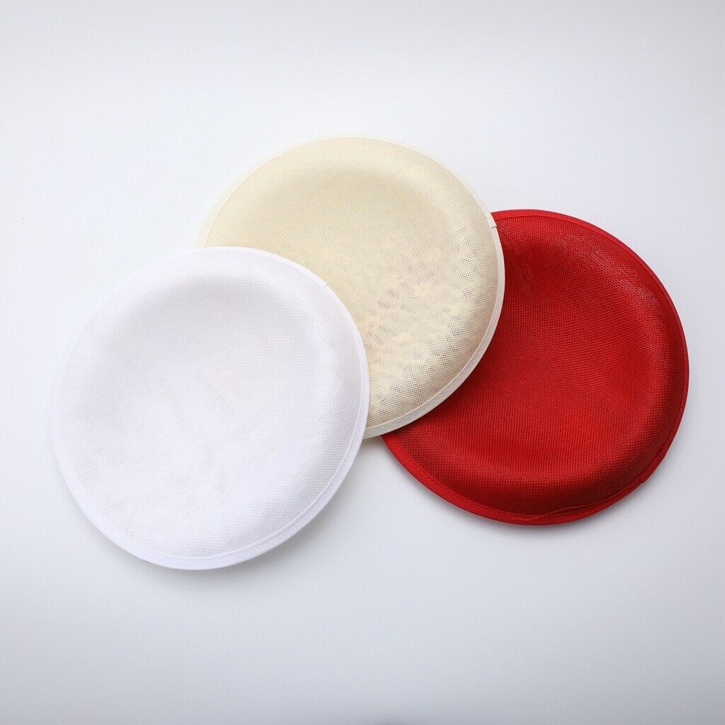 3 Pieces Womens Round Lace Hat Fascinator Hat Base DIY Hat Making Material