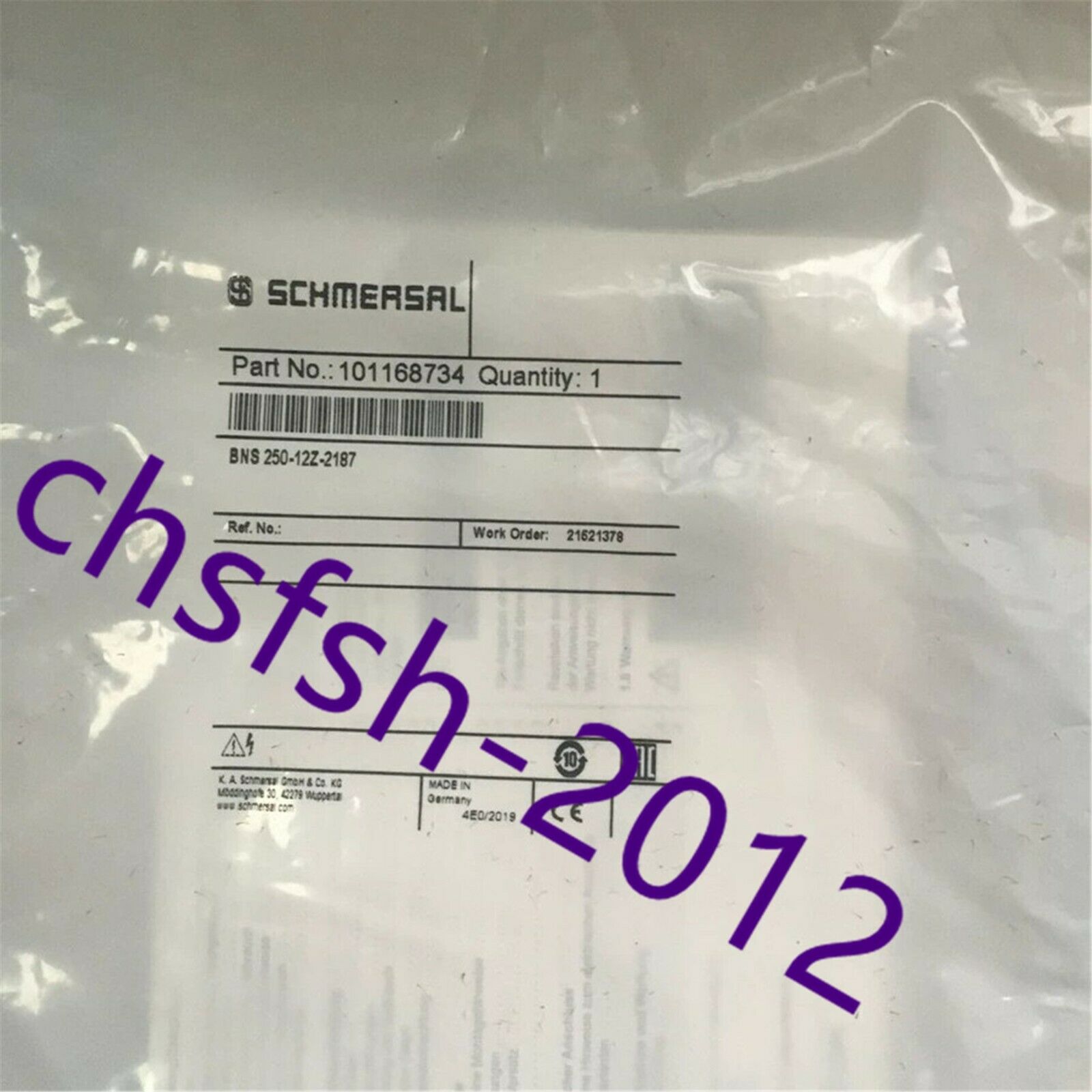 1 pcs New IN Box SCHMERSAL BNS 250-12Z-2187 Safety switch