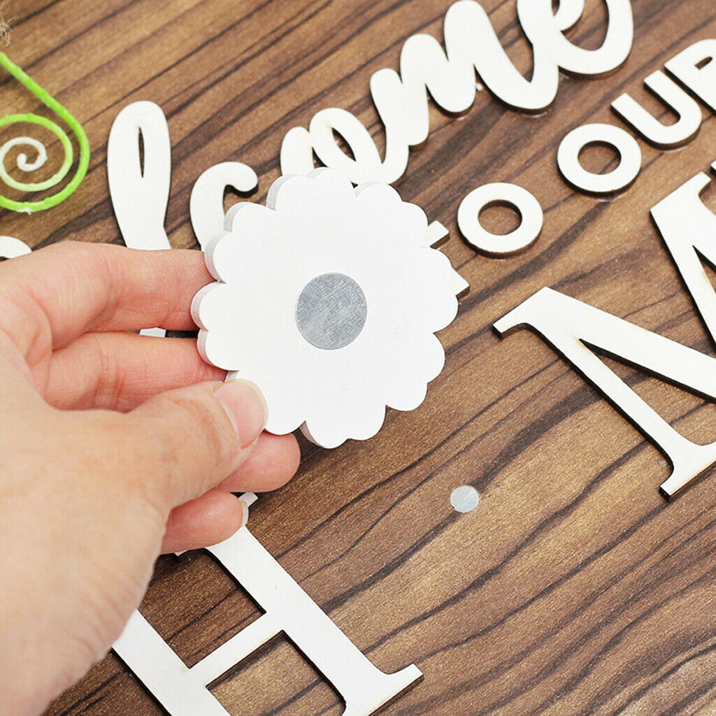 Welcome Sign Home Decorative Hanging Sign Pendant Wall Wreath Spring Decor