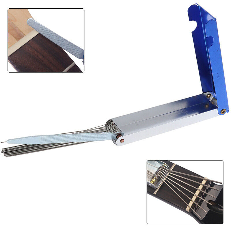 Guitar Nut Bridge File Set Luthiers Tool Box for Guitar Mandolin Bass StringSADD
