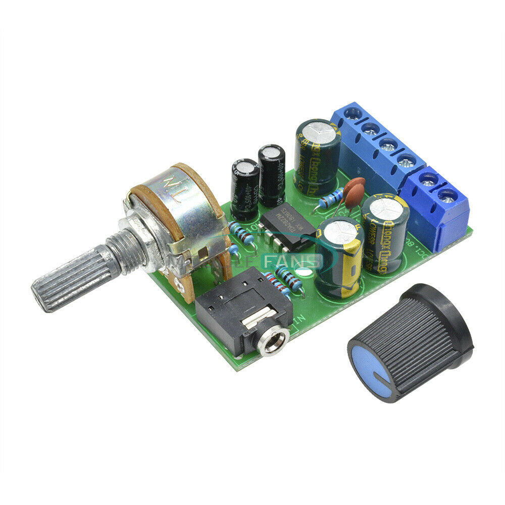DC1.8-12V TDA2822M Amplifier 2.0 Channel Stereo 3.5mm AUX Audio Amp Board Module